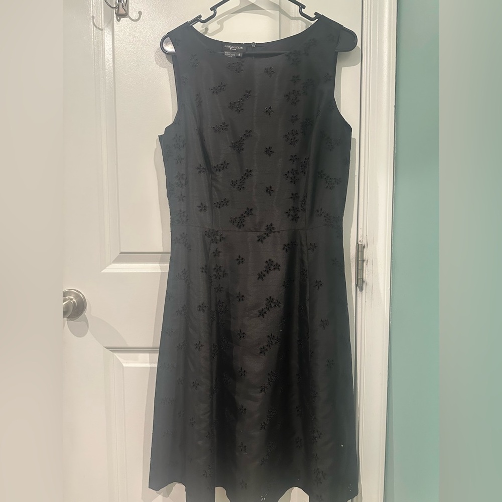 Maggy London Black Floral Midi Dress